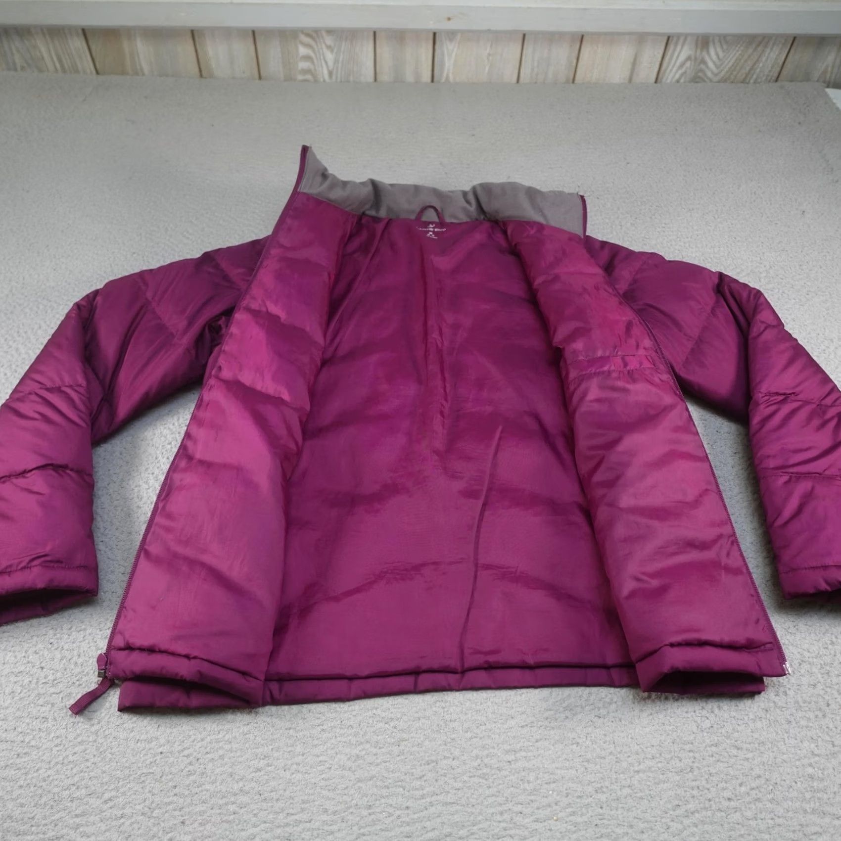 Lands' End Lands' End Puffer Jacket Womens Medium Purple Insulated Down Quilted Winter Zip Front Casual Coat Haters? Size M / US 6-8 / IT 42-44 - 3 Thumbnail