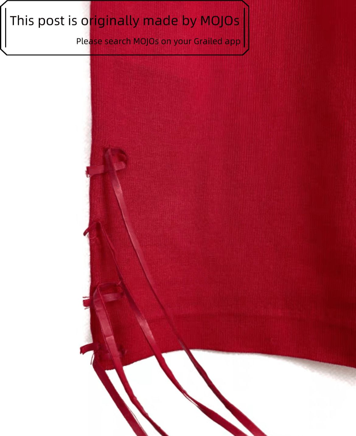 Dior Dior Homme 02SS Red Leather Stripe Tank Top mojos Size US S / EU 44-46 / 1 - 5 Thumbnail