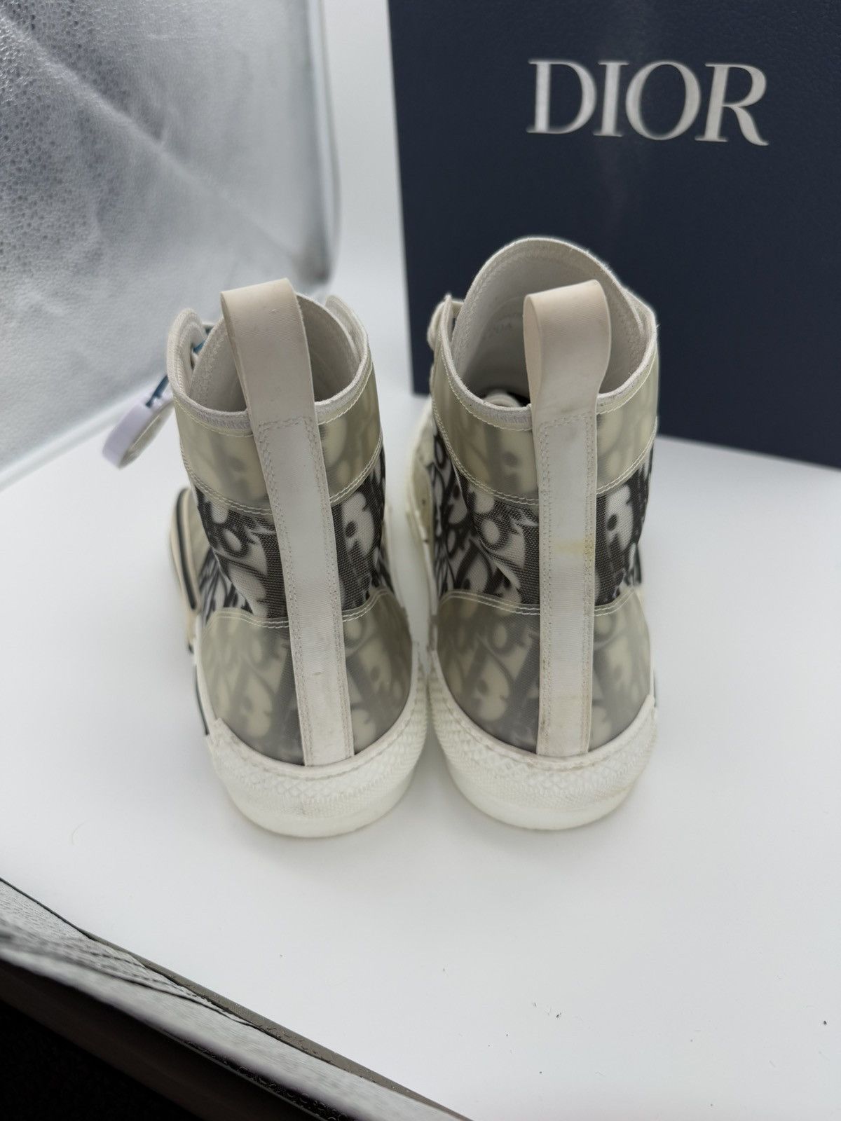 Dior Dior high b23 White Oblique WORN ONCE Size US 11 / EU 44 - 5 Thumbnail