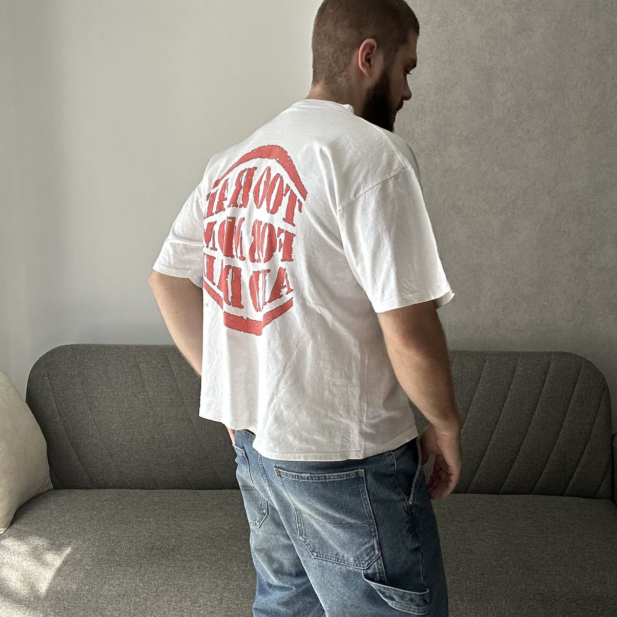Vintage Vintage Japanese Style Too Rad For Mom and Dad Joke Y2K Size US L / EU 52-54 / 3 - 3 Thumbnail