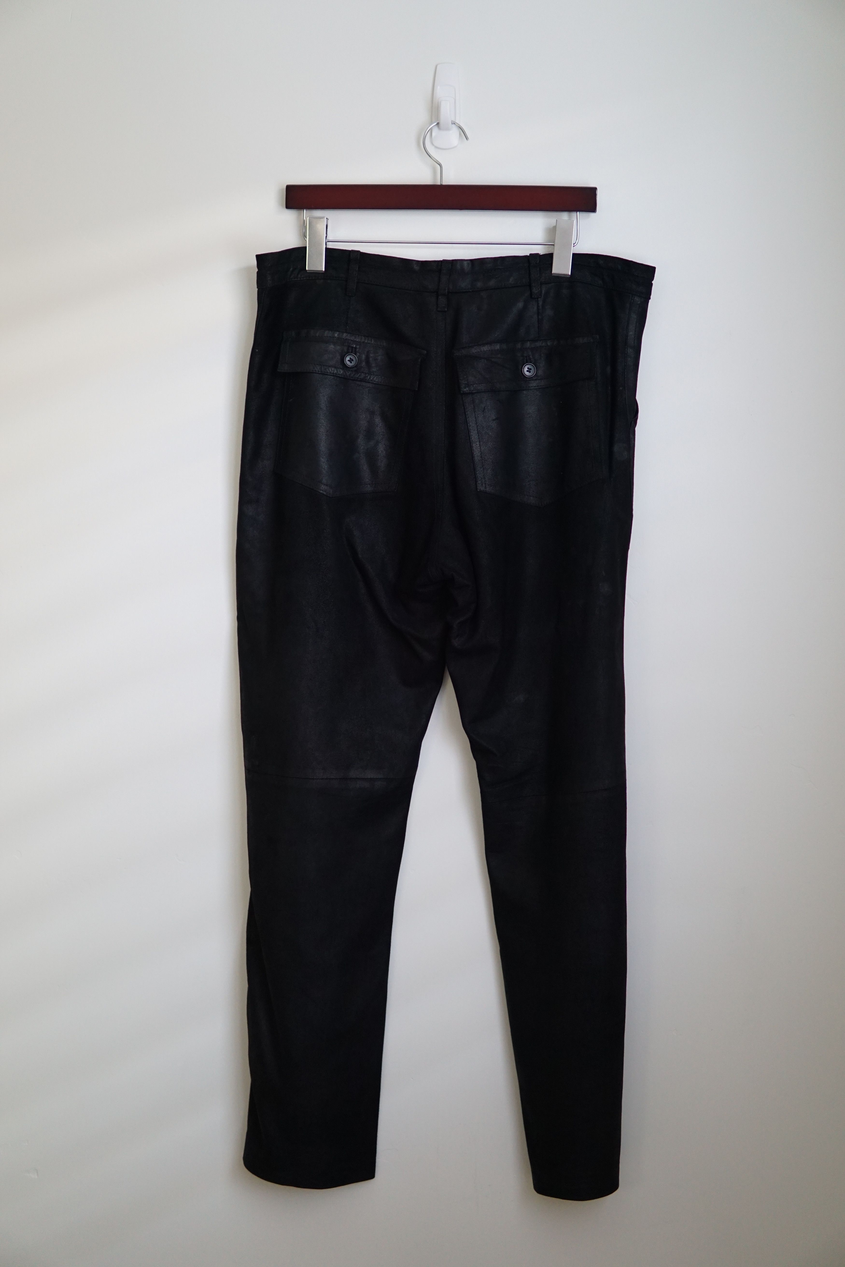 Ann Demeulemeester Suede Leather Pants Size US 34 / EU 50 - 3 Thumbnail