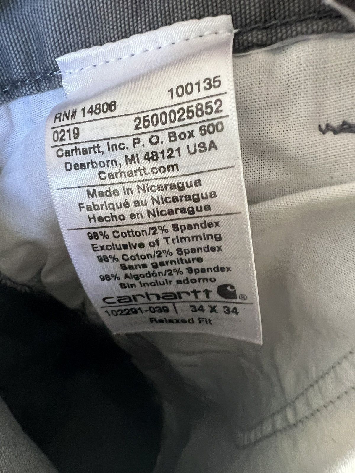 Carhartt Carhartt relaxed fit work pants Size US 34 / EU 50 - 4 Thumbnail
