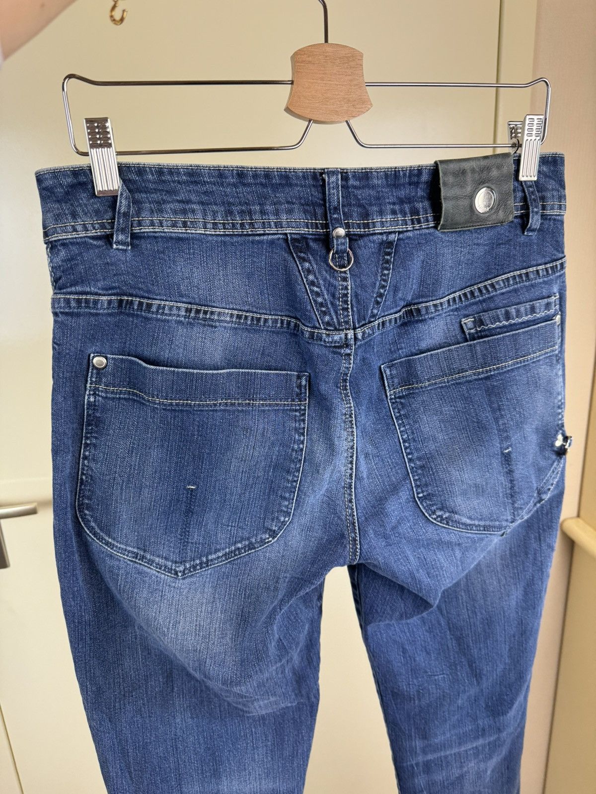 Rundholz High everyday couture distressed patches jeans mom boyfriend Size 32" / US 10 / IT 46 - 11 Thumbnail