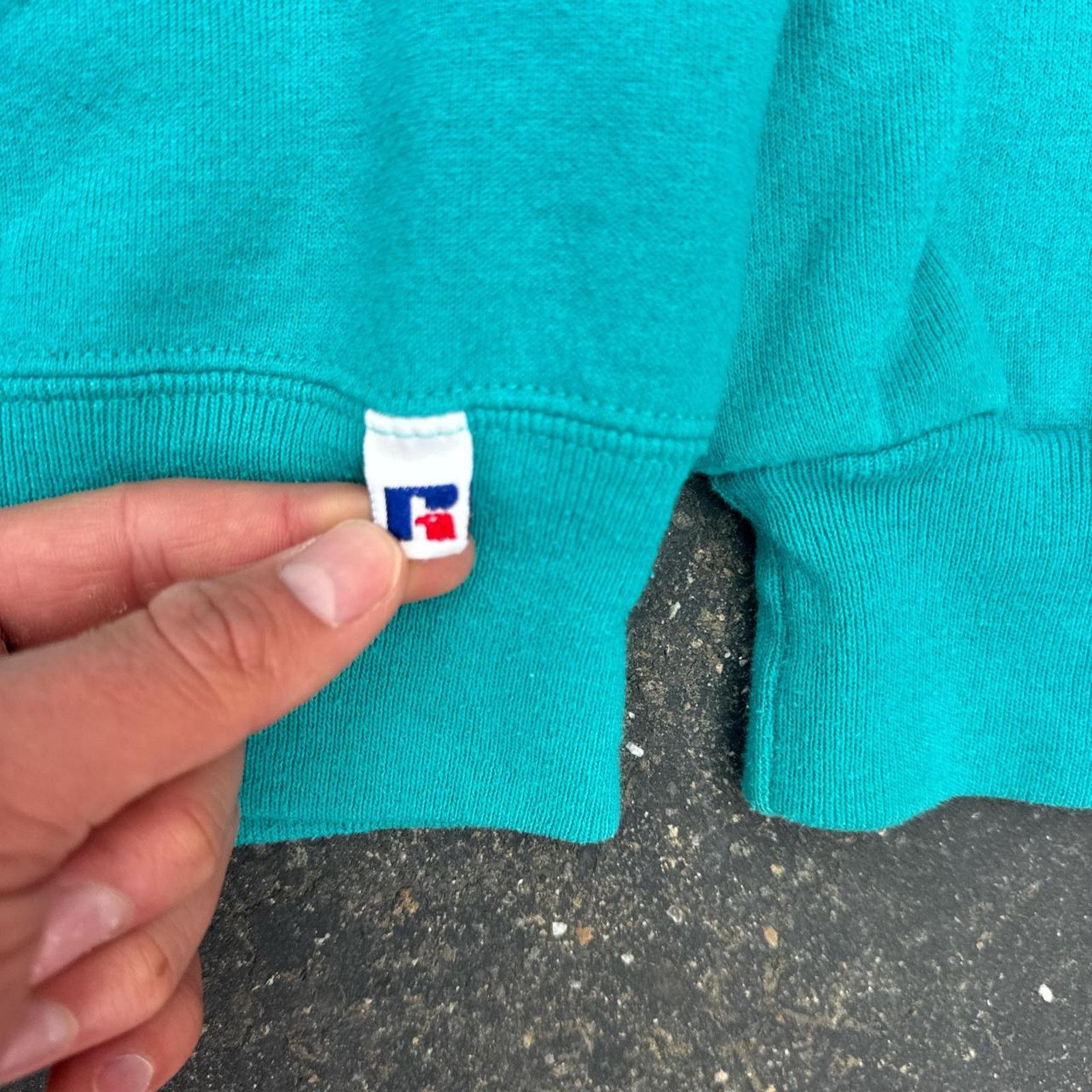 Russell Athletic Vintage 90s Russell Athletic Aqua Blue Crewneck Size XL Size US XL / EU 56 / 4 - 4 Thumbnail