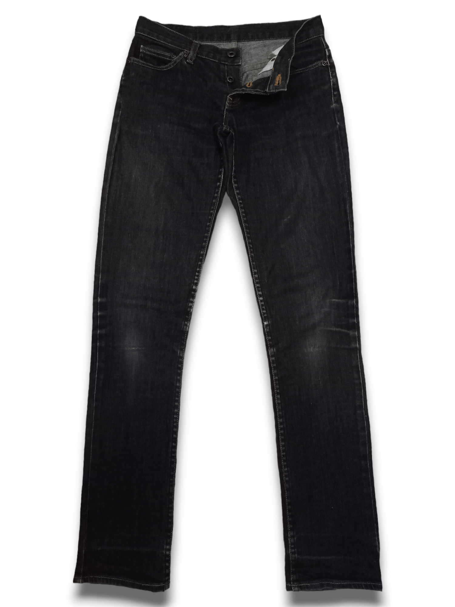 Hysteric Glamour Vintage Japanese Hysterics Black Washed Tapered Jeans Size US 28 / EU 44 - 3 Thumbnail