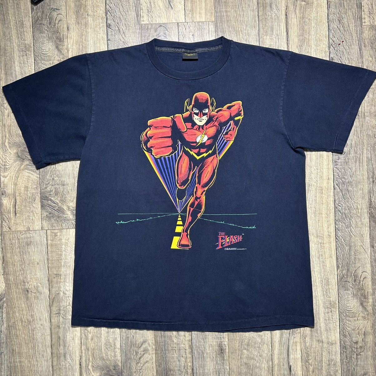 Vintage Vintage 1990 Flash DC Comics T-shirt Changes XL USA Size US XL / EU 56 / 4 - 1 Thumbnail