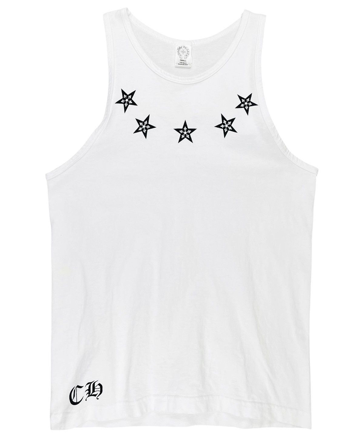 Chrome Hearts Chrome Hearts Made In Hollywood Star Tank Top White Size US S / EU 44-46 / 1 - 2 Thumbnail