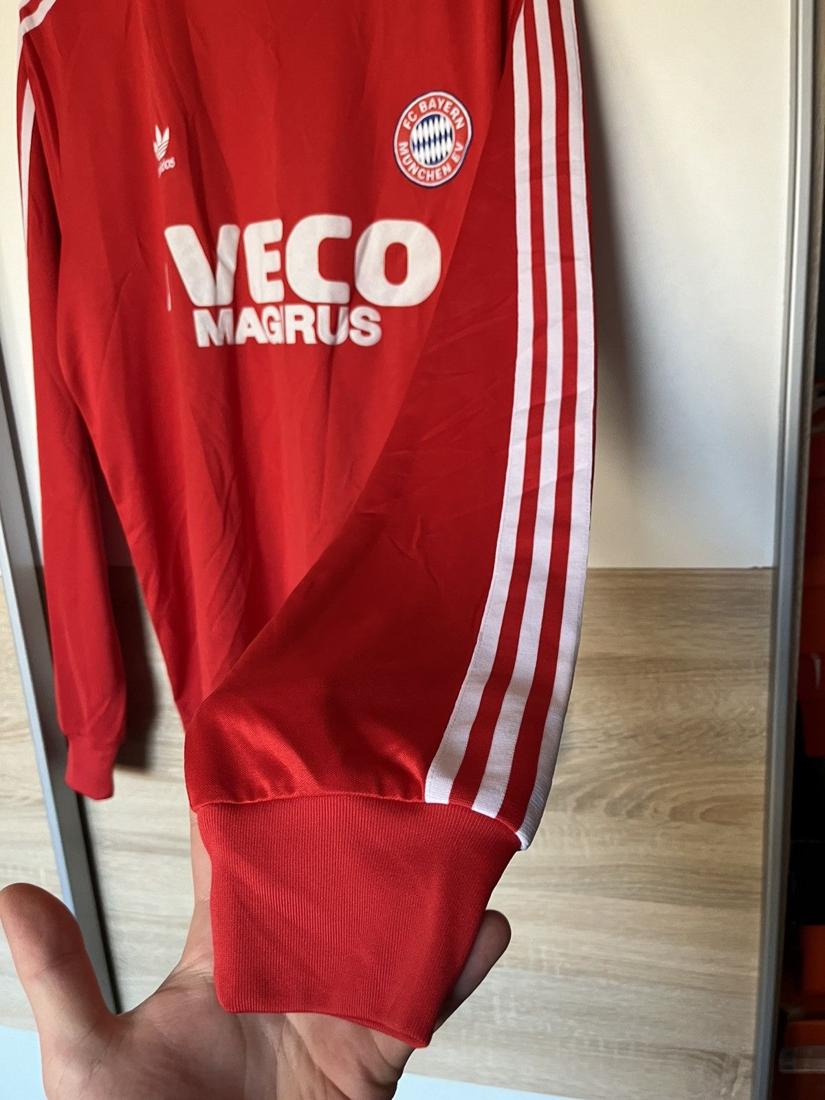Adidas × Vintage Vintage 90’s Adidas x FC Bayern Munchen Jersey / Kit Home 80 Size US XL / EU 56 / 4 - 3 Thumbnail