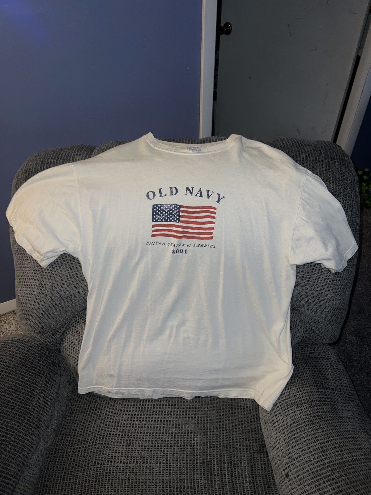 Old Navy Old Navy 2001 United States Of America Tee Size US XXL / EU 58 / 5 - 1 Thumbnail