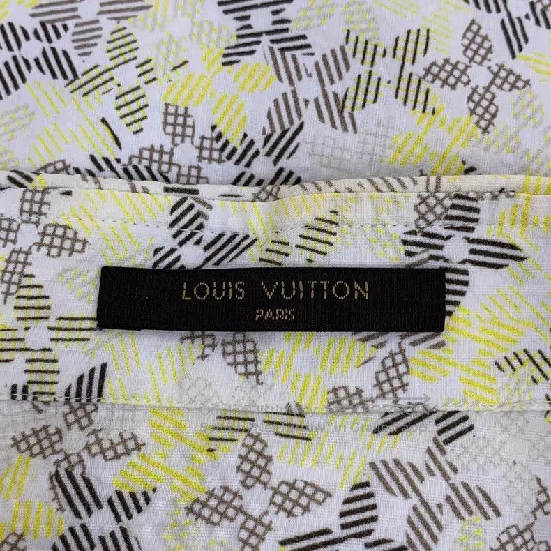 Louis Vuitton Louis Vuitton Yellow print cotton lapel single-breasted sh Size US L / EU 52-54 / 3 - 5 Thumbnail