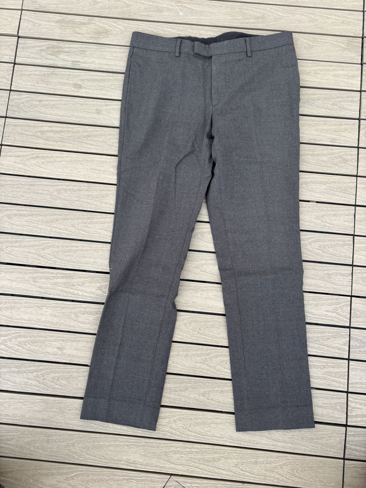 Sandro Sandro Men’s Gray Wool Dress Pants Size 40 Trousers 31/32 w Size 40R - 1 Thumbnail