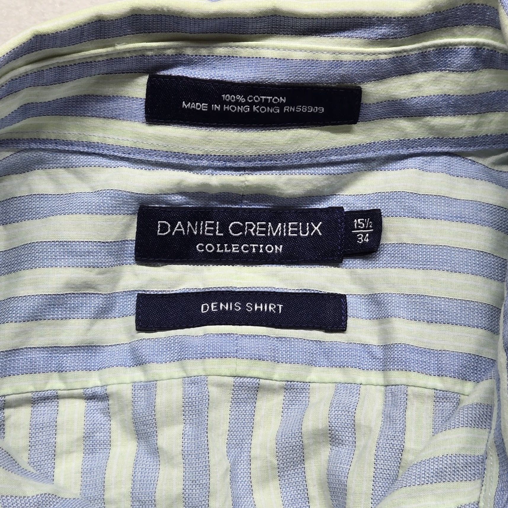 Cremieux Daniel Cremieux Shirt Green Denis Check Button-Down Long Sleeve Men XL 15.5 34 Regular Non-Iron Casual Work Suit Shirt Size US XL / EU 56 / 4 - 3 Thumbnail