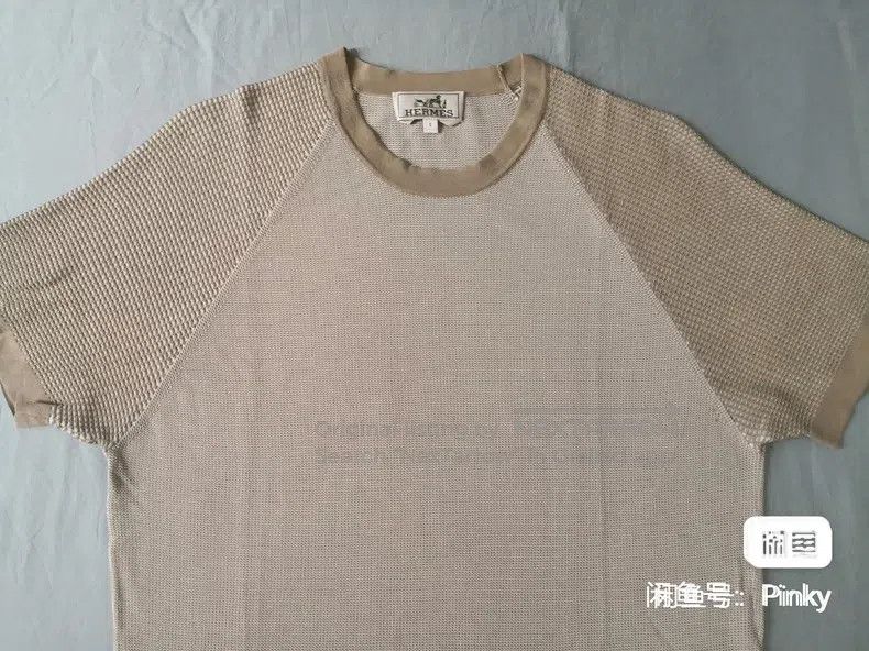 Hermes Hermes Men's Short Sleeve T-Shirt, Sea Island Cotton Knit, Size US S / EU 44-46 / 1 - 3 Thumbnail