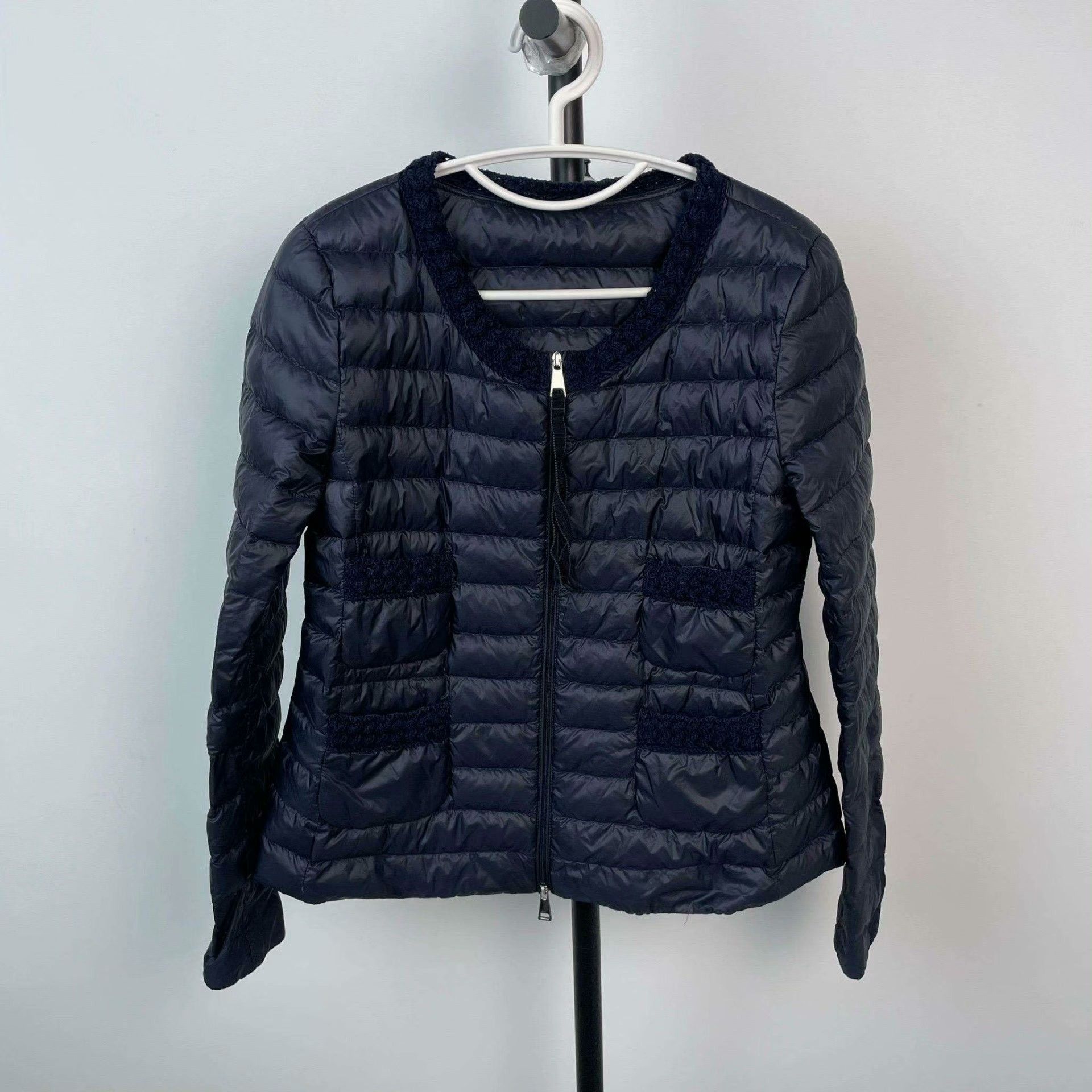 Moncler Moncler Down Blue Down Jacket S Women Size S / US 4 / IT 40 - 1 Thumbnail