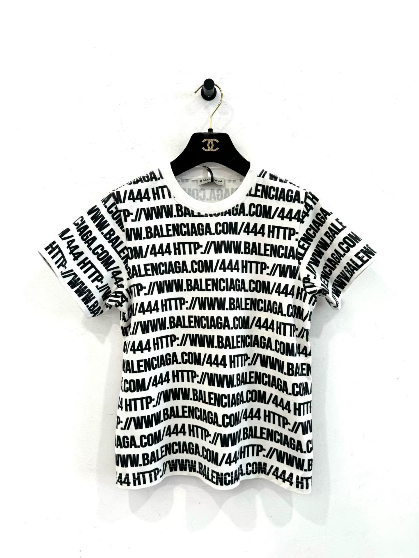 Balenciaga Balenciaga Logo Print Women's Short Sleeve Tee Size M / US 6-8 / IT 42-44 - 1 Thumbnail