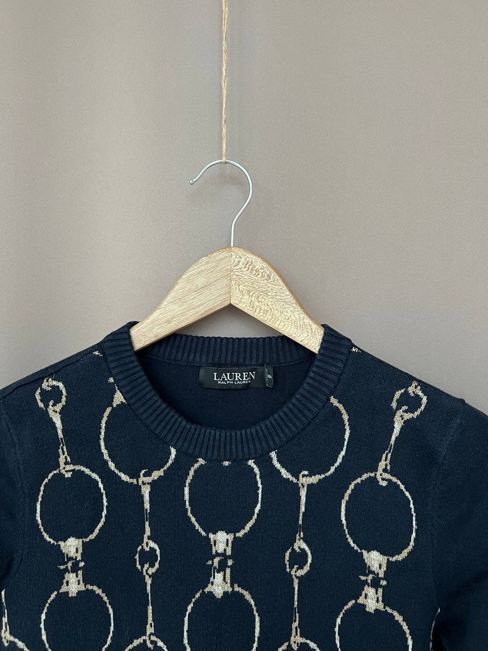 Lauren Ralph Lauren Ralph Lauren Black Label Chain Pattern Sweater Womens Size M Size M / US 6-8 / IT 42-44 - 2 Thumbnail