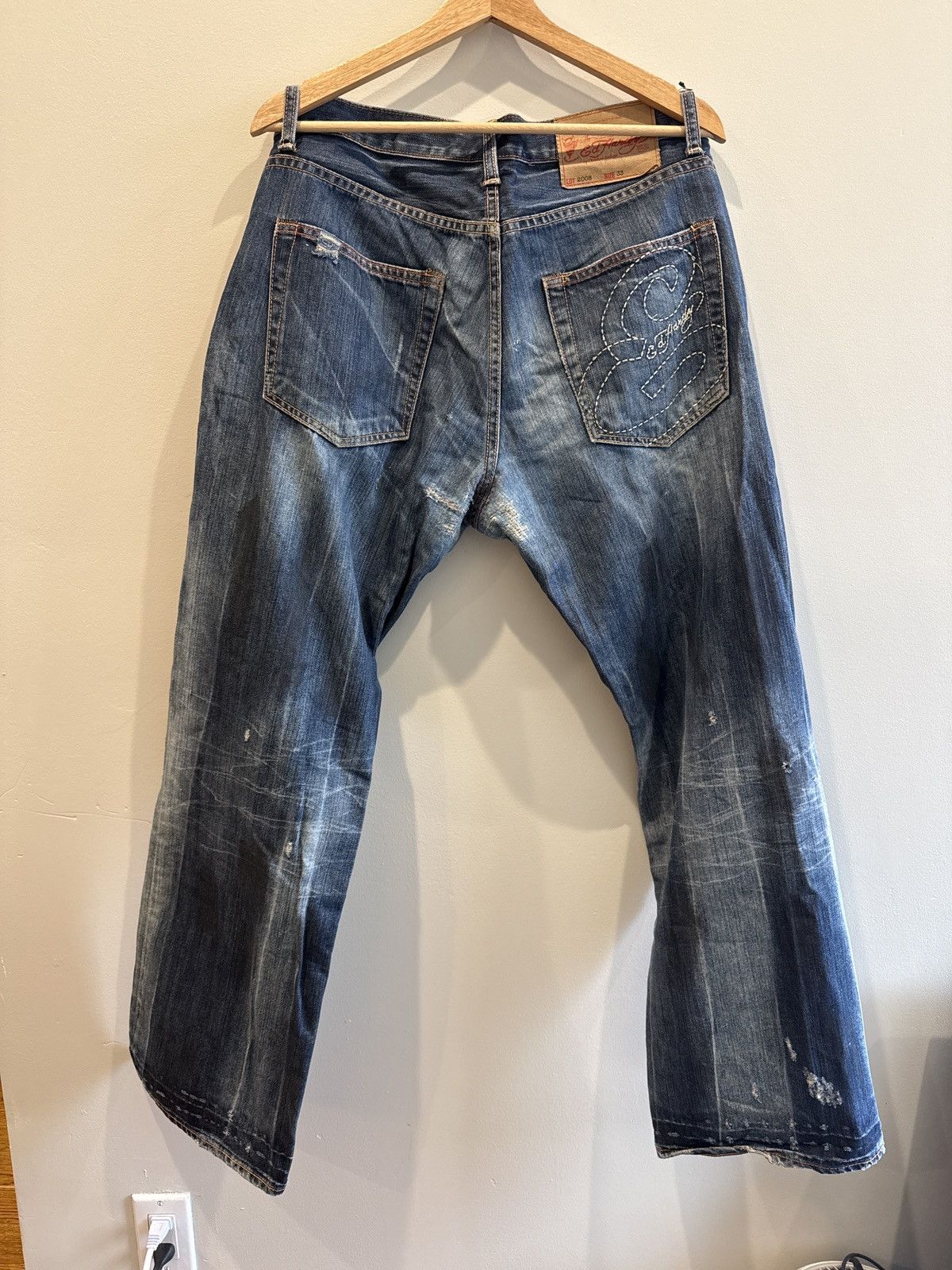 Ed Hardy Ed Hardy Patch Jeans Size US 33 - 2 Thumbnail