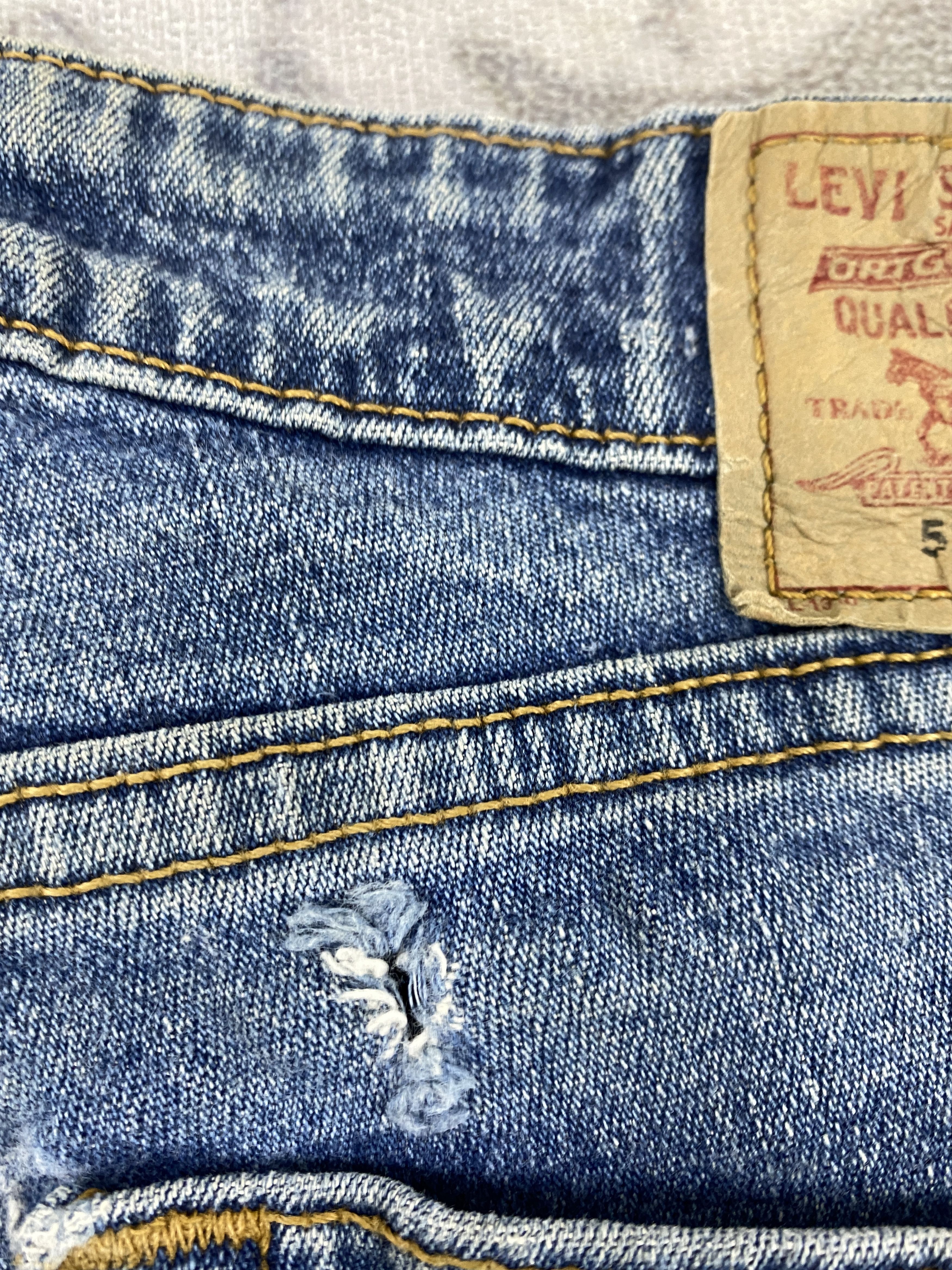 Japanese Brand Vintage Levi's 519 Low Flared Denim 30 x 31.5 -JN691 Size US 30 / EU 46 - 13 Thumbnail