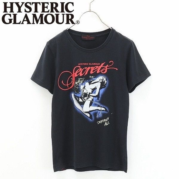 Hysteric Glamour HYSTERIC GLAMOUR Girl Print Glitter T-Shirt Black Size M / US 6-8 / IT 42-44 - 1 Thumbnail