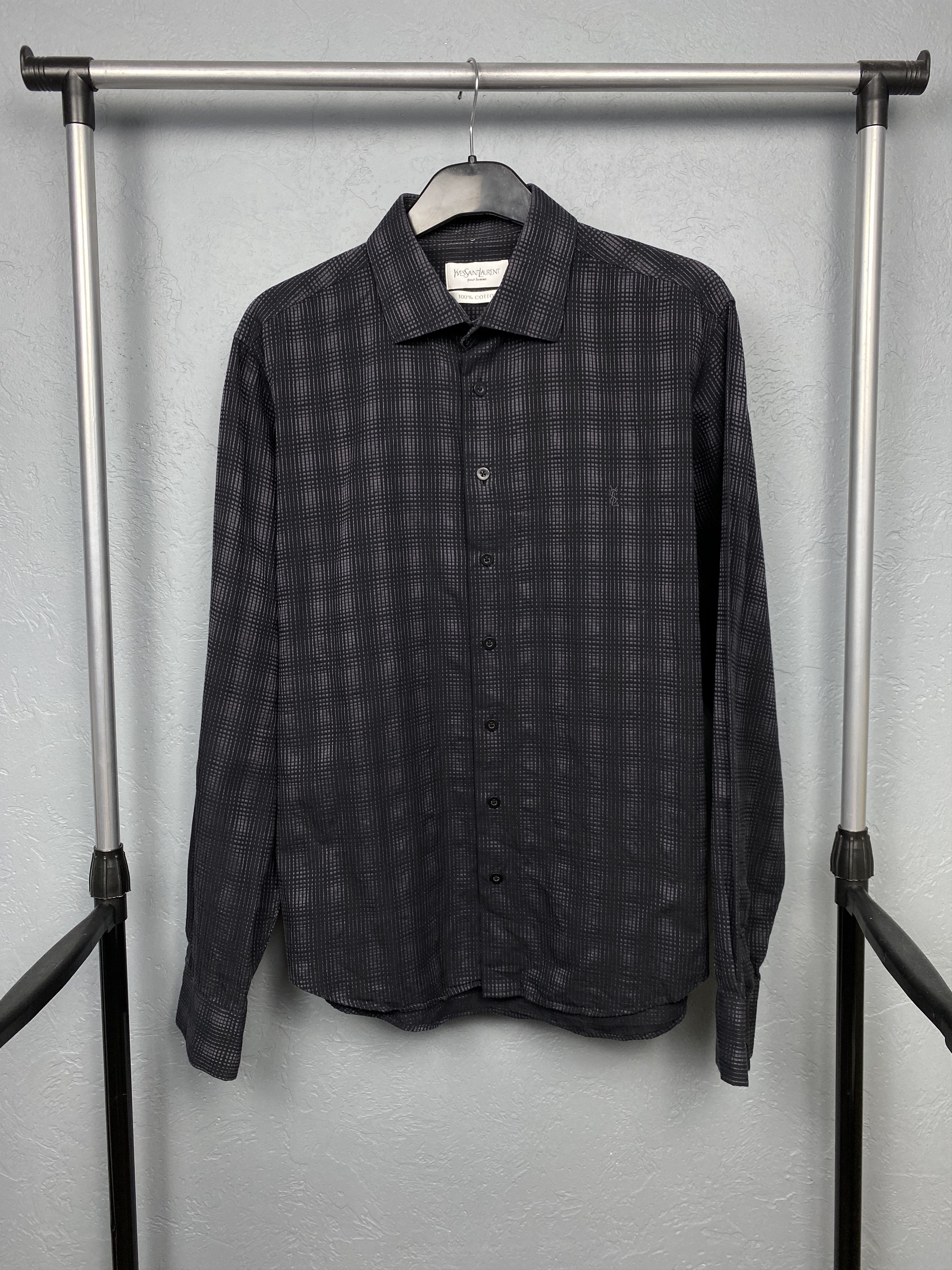 Yves Saint Laurent Yves Saint Laurent YSL Mens Long Sleeve Shirt Size US L / EU 52-54 / 3 - 1 Thumbnail
