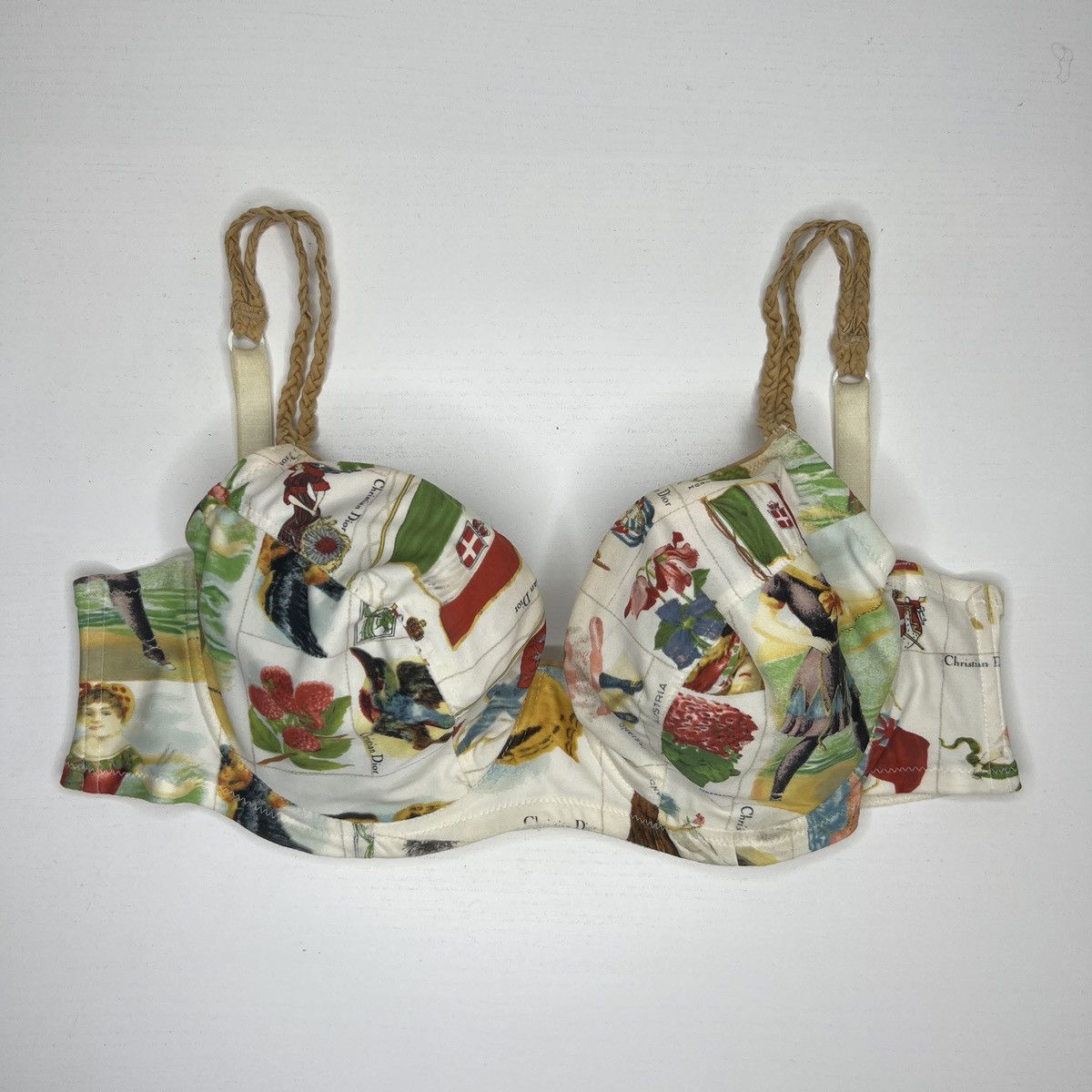 Christian Dior Monsieur Christian Dior Tank Top Bra Multicolor Full Print Designer Size M / US 6-8 / IT 42-44 - 2 Thumbnail