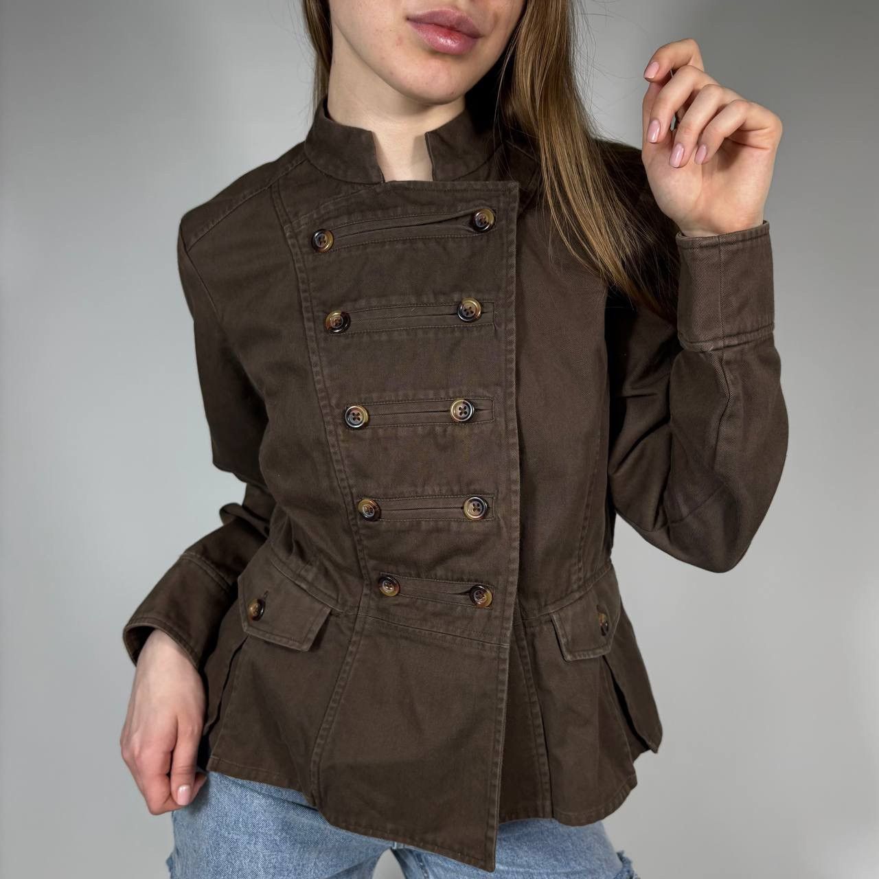 Japanese Brand Vintage Y2K Double Breasted Military Napoleon Style Jacket Size L / US 10 / IT 46 - 1 Thumbnail