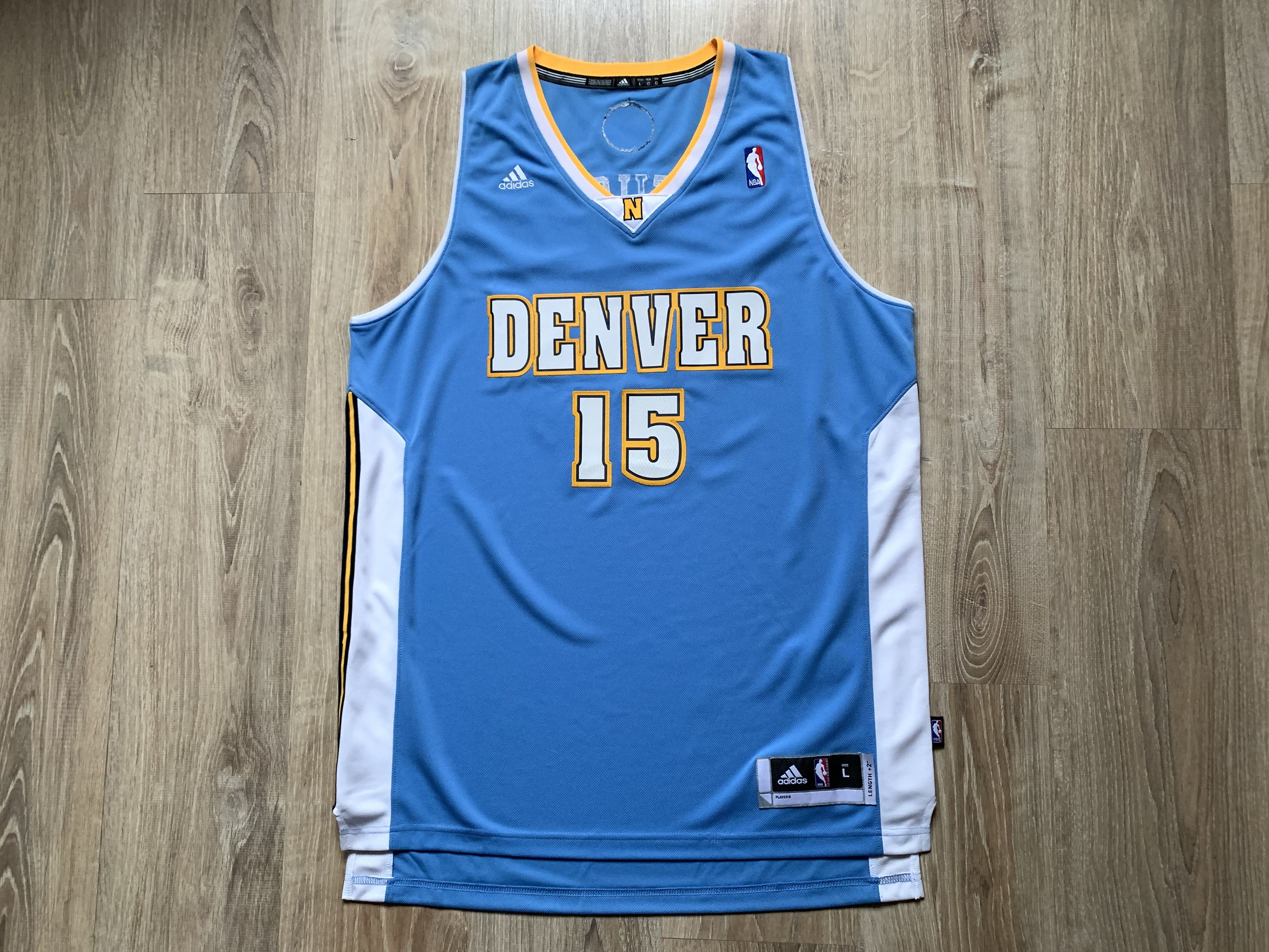 Adidas × NBA × Vintage NBA Denver Nuggets Carmelo Anthony #15 Jersey Size US L / EU 52-54 / 3 - 1 Thumbnail
