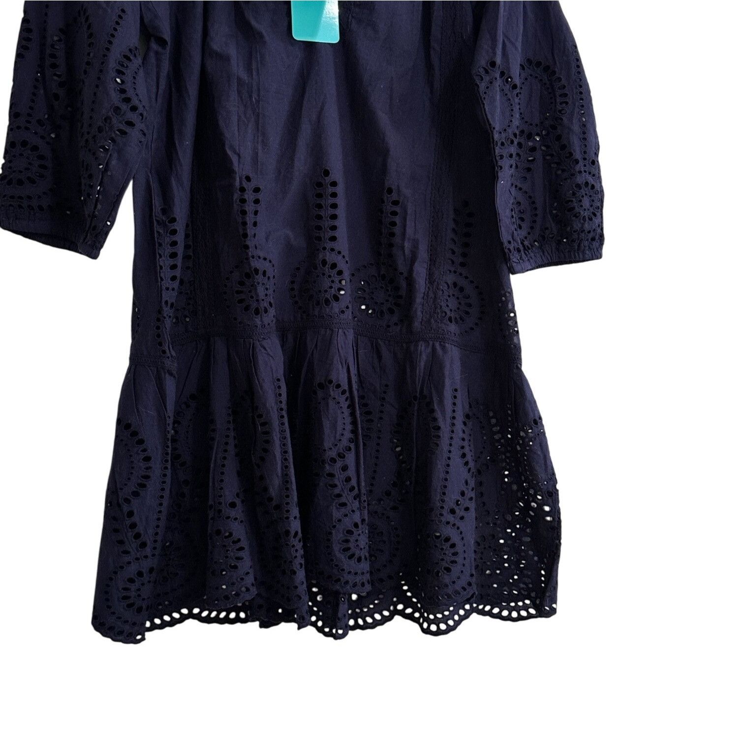 Other Melissa Odabash Ashley Eyelet Cotton Mini Dress, S NWT Size S / US 4 / IT 40 - 6 Thumbnail