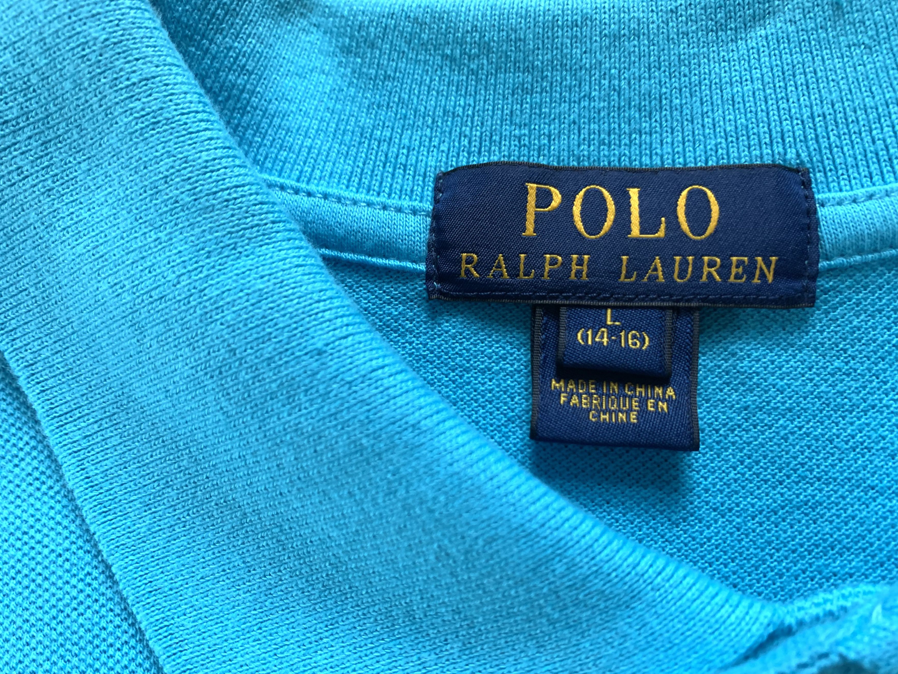 Polo Ralph Lauren × Ralph Lauren Polo Ralph Lauren Youth Cotton Light Blue Big Logo Polo Size US XXS / EU 40 - 6 Thumbnail