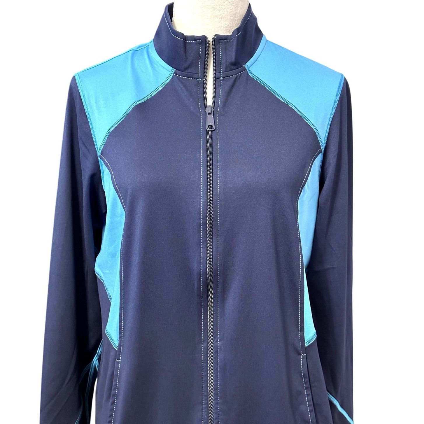 Other Natori Track Jacket Blue Colorblock Long Sleeve Zipper M Size M / US 6-8 / IT 42-44 - 2 Thumbnail