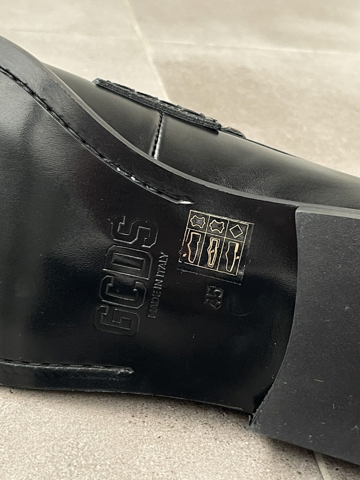 GCDS !DS! SS24 GCDS Wirdo Monogram Black Brown Loafers Size US 12 / EU 45 - 16 Thumbnail