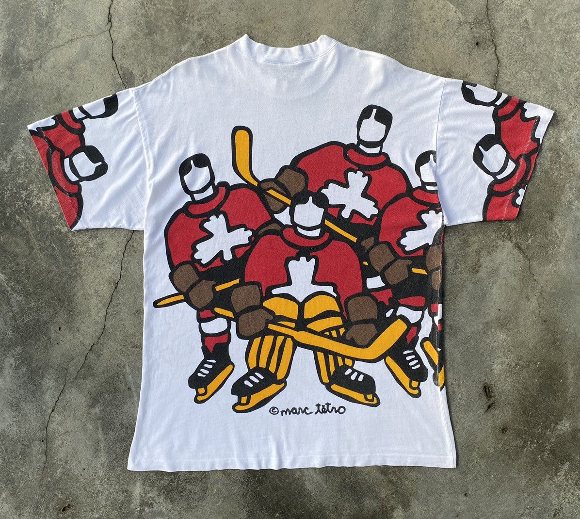 Vintage Sick🔥Vintage 90s Marc Tetro Canada Art Tees Size US XL / EU 56 / 4 - 2 Thumbnail