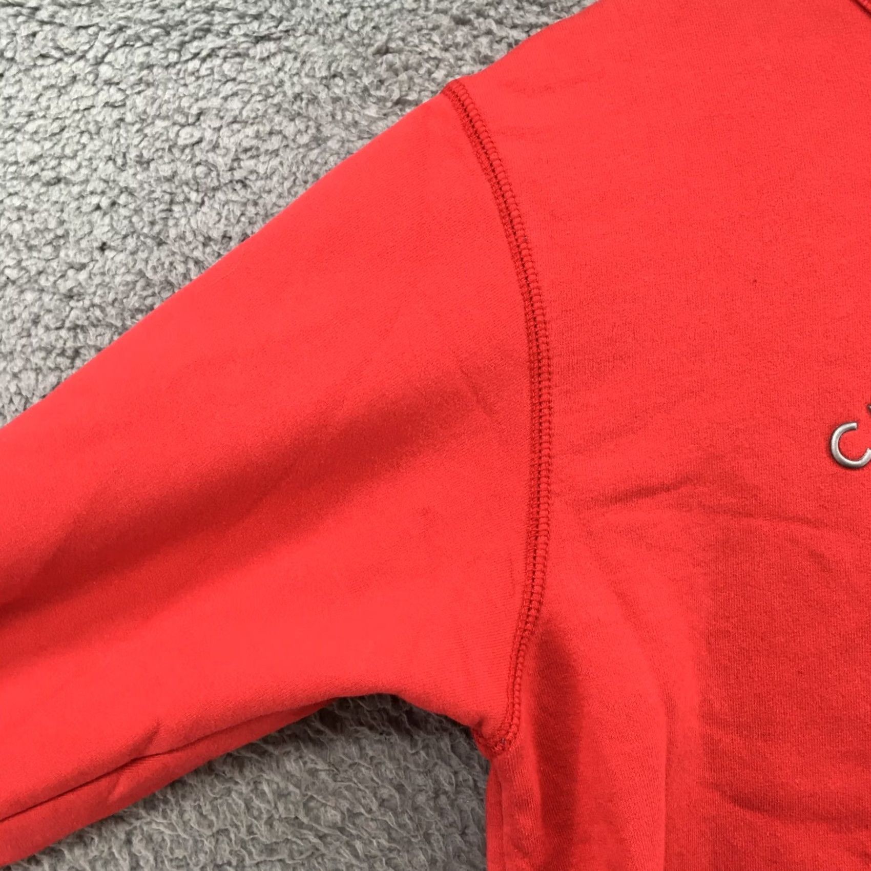 Calvin Klein Calvin Klein Sweatshirt Crew Neck Pullover Red Lined Fleece Mens S Long Sleeve Vintage No Size US S / EU 44-46 / 1 - 5 Thumbnail