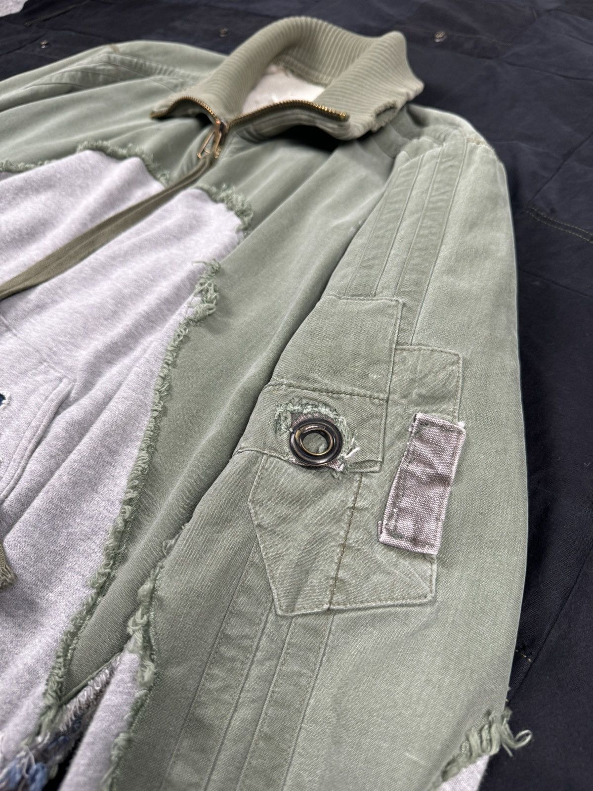 Greg Lauren 50/50 Army Denim High Tech Zip Size US L / EU 52-54 / 3 - 4 Thumbnail