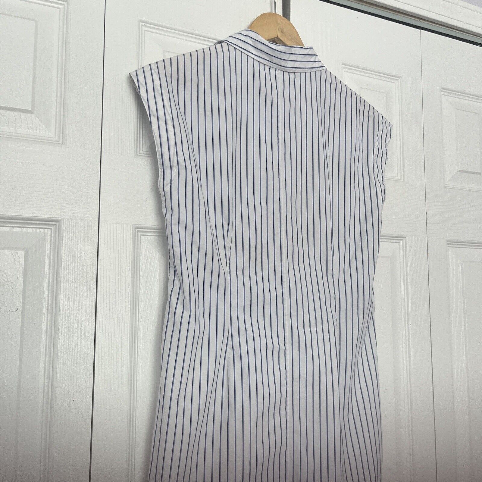 CO Women’s CO Stripe White Cap Sleeve Button Shirt Size Small Size S / US 4 / IT 40 - 5 Thumbnail