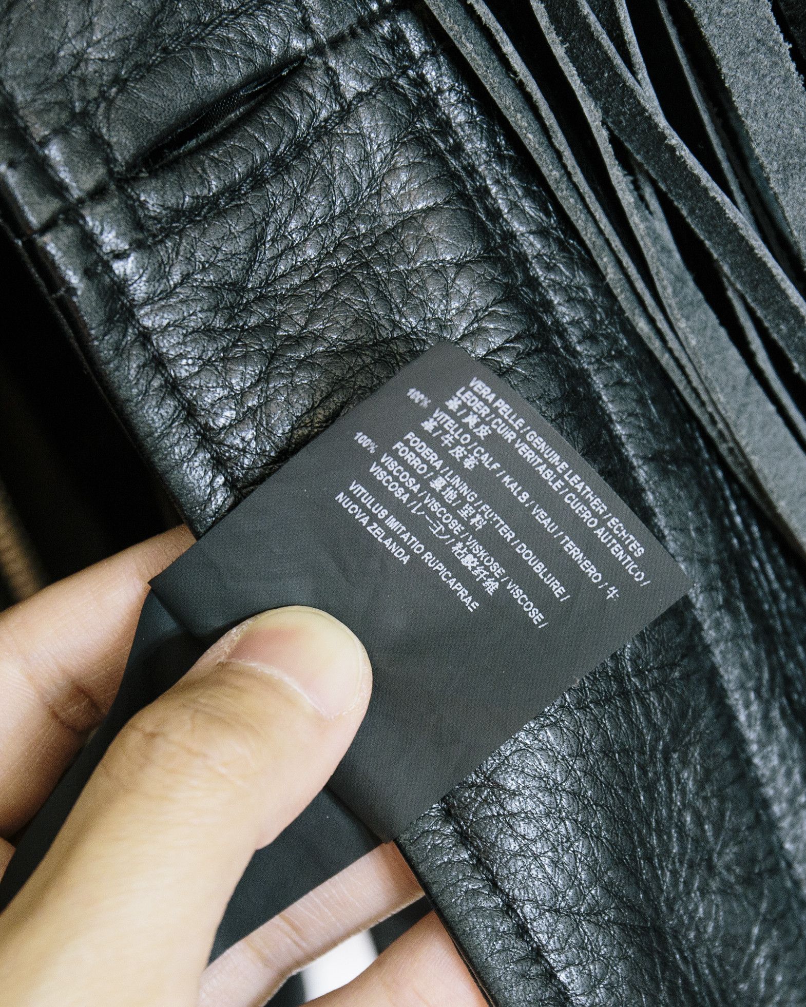 Balenciaga Balenciaga SS18 Runway Leather Fringe Taxi Jacket in Black Size US S / EU 44-46 / 1 - 6 Thumbnail