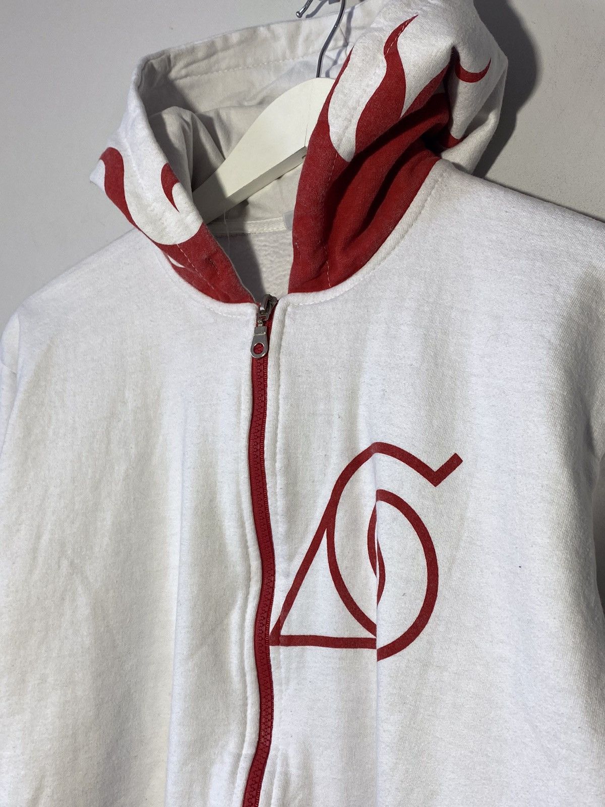Other 🔥 Y2K NARUTO HOKAGE FLAME ZIP HOODIE ANIME STREET STYLE Size US S / EU 44-46 / 1 - 6 Thumbnail