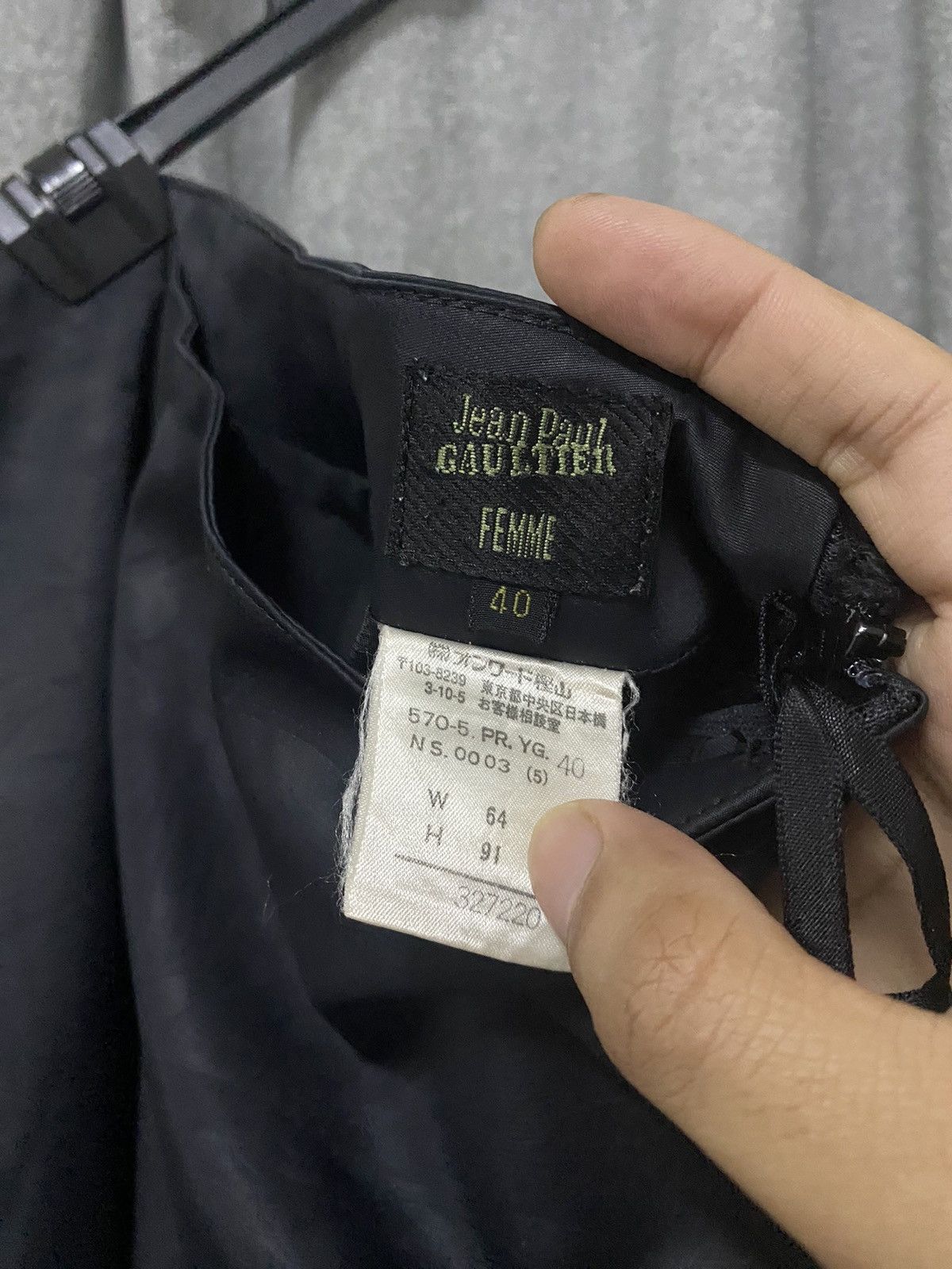 Jean Paul Gaultier Jean Paul Gaultier Femme Waxed Flare Black Flower Motive Size 28" / US 6 / IT 42 - 8 Thumbnail