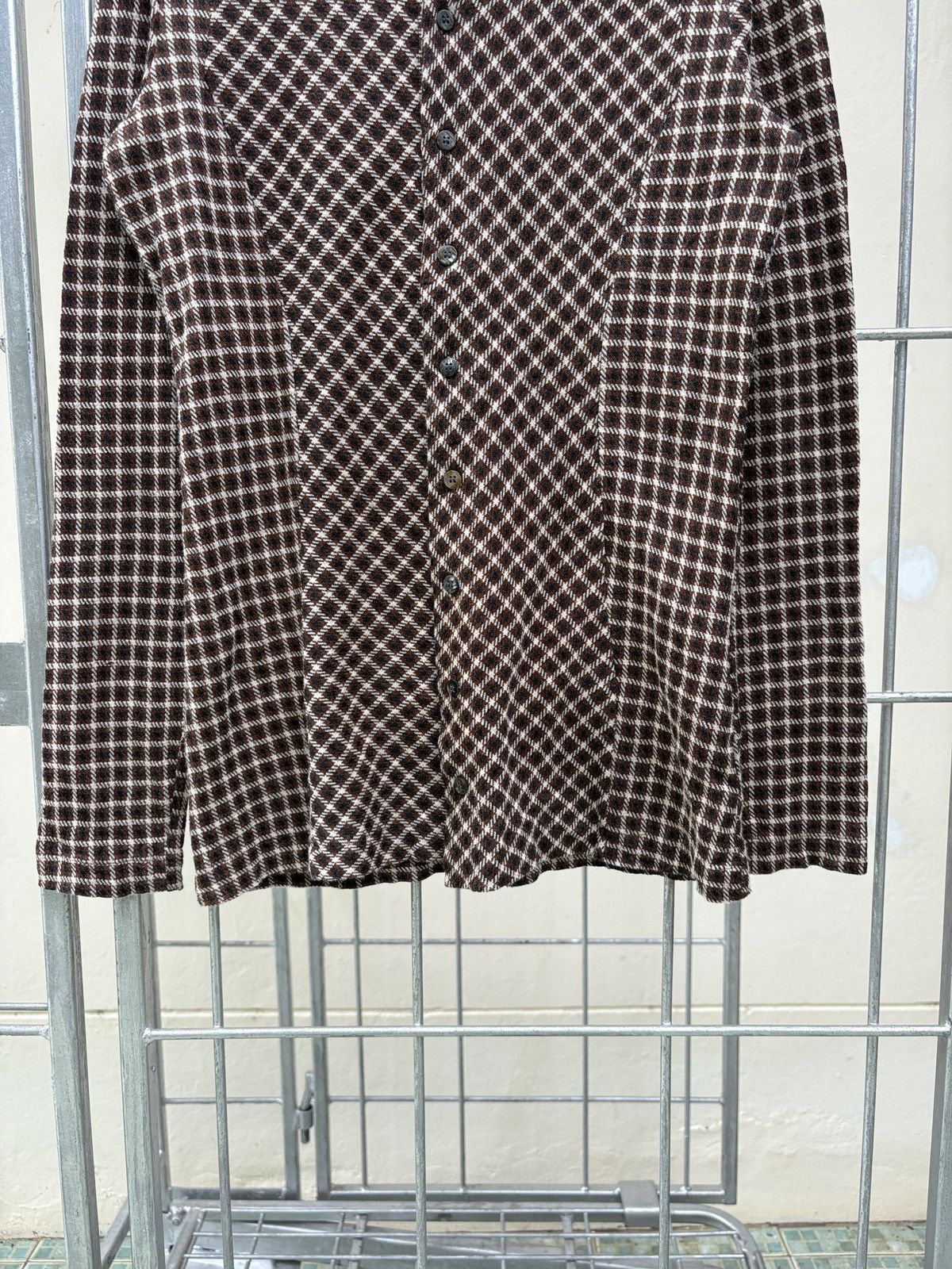 Tricot Comme des Garcons Comme des Garcons plaid bottom up long sleeves tee Size M / US 6-8 / IT 42-44 - 5 Thumbnail
