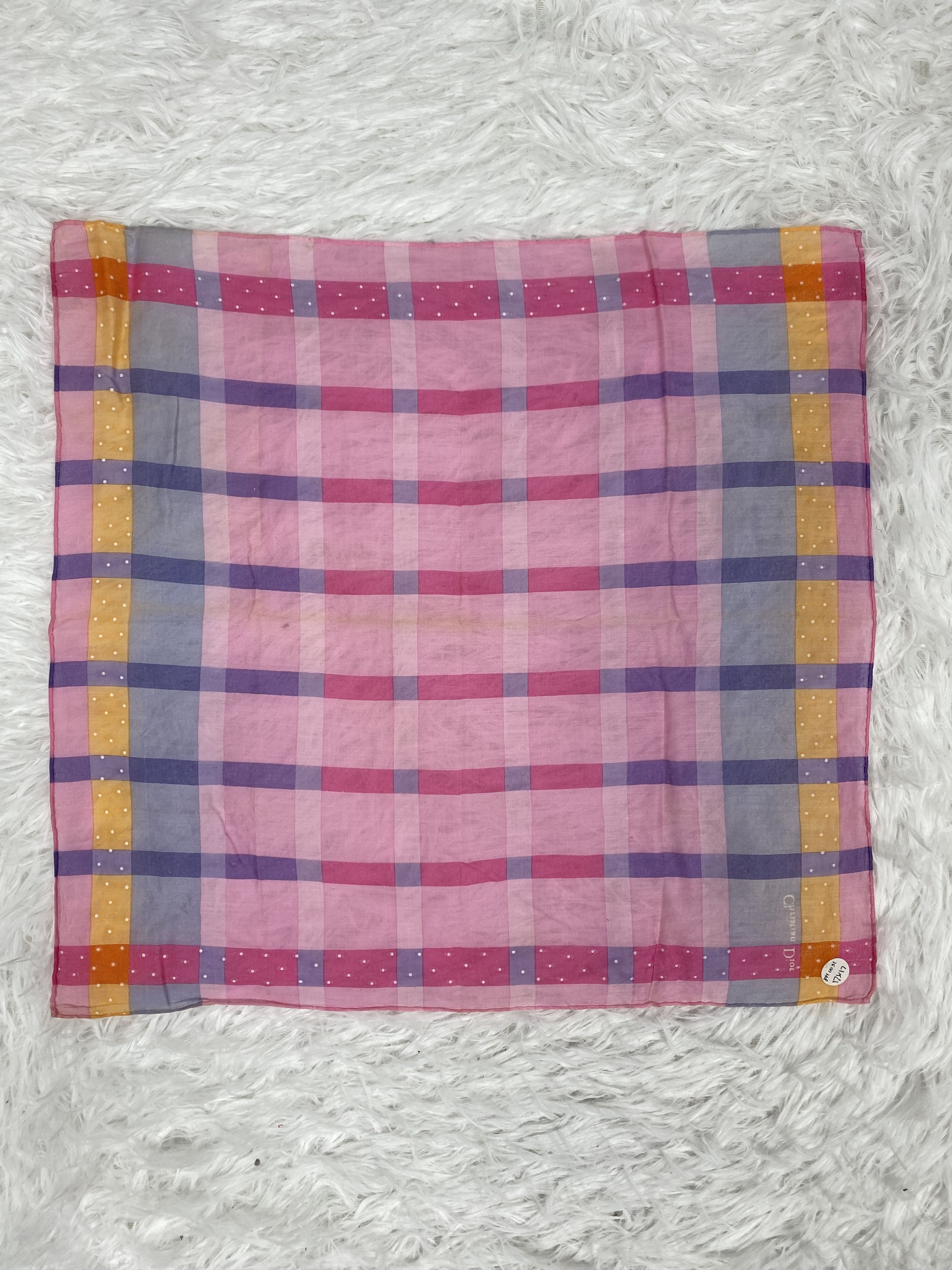 Vintage Vintage Christian Dior Handkerchief PH0031 Size ONE SIZE - 3 Thumbnail