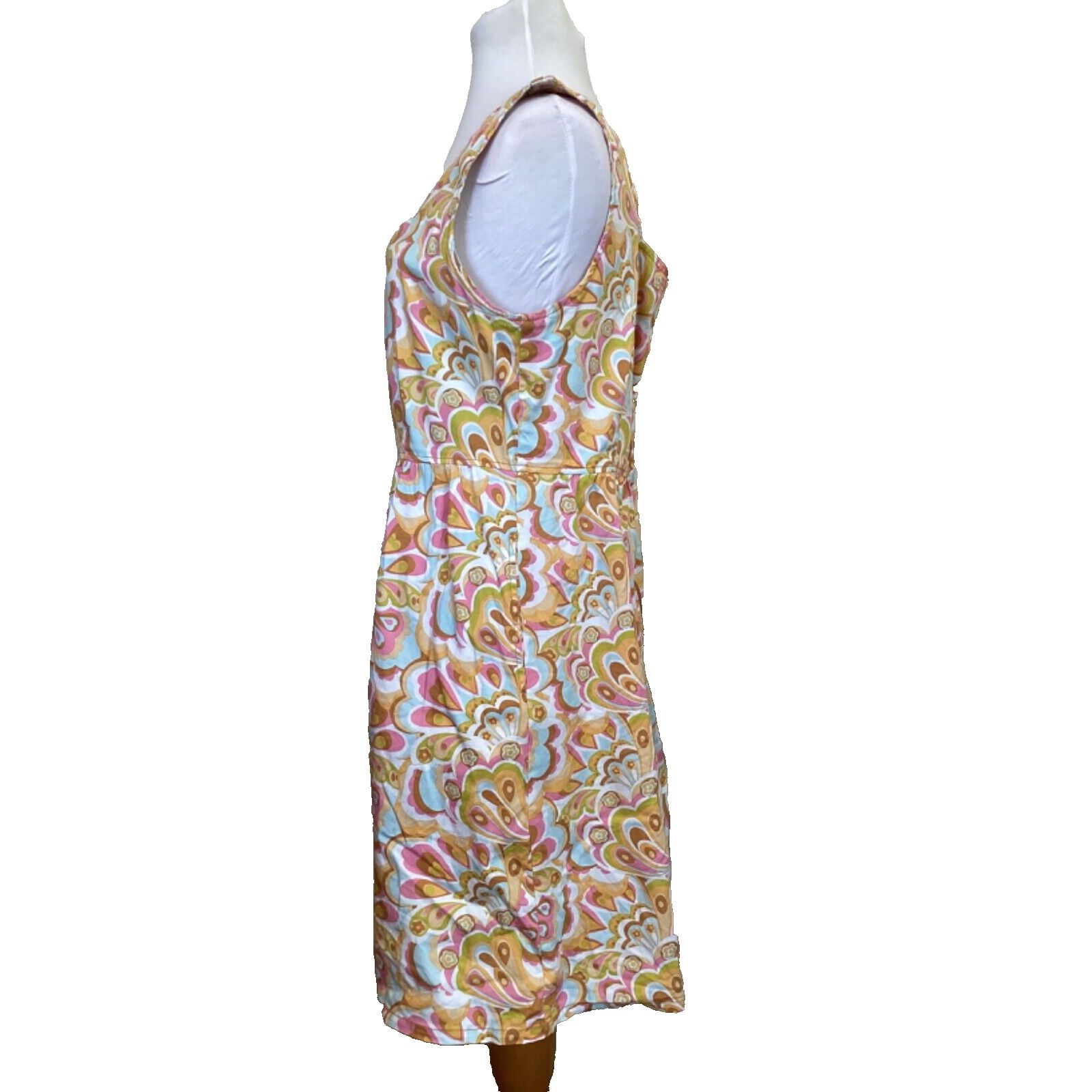 Anthropologie TULLE ANTHROPOLOGIE PAISLEY FLOWERPOWER SHEATH DRESS - SZ L Size L / US 10 / IT 46 - 2 Thumbnail