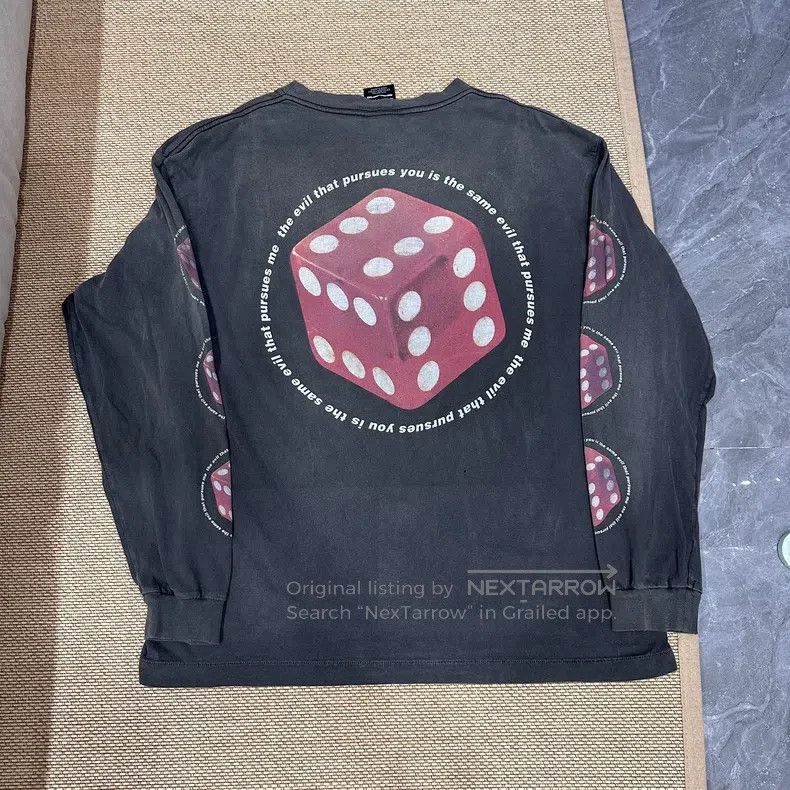 Saint Michael Saint Michael Black and red washed dice long-sleeved shirt Size US XL / EU 56 / 4 - 2 Thumbnail