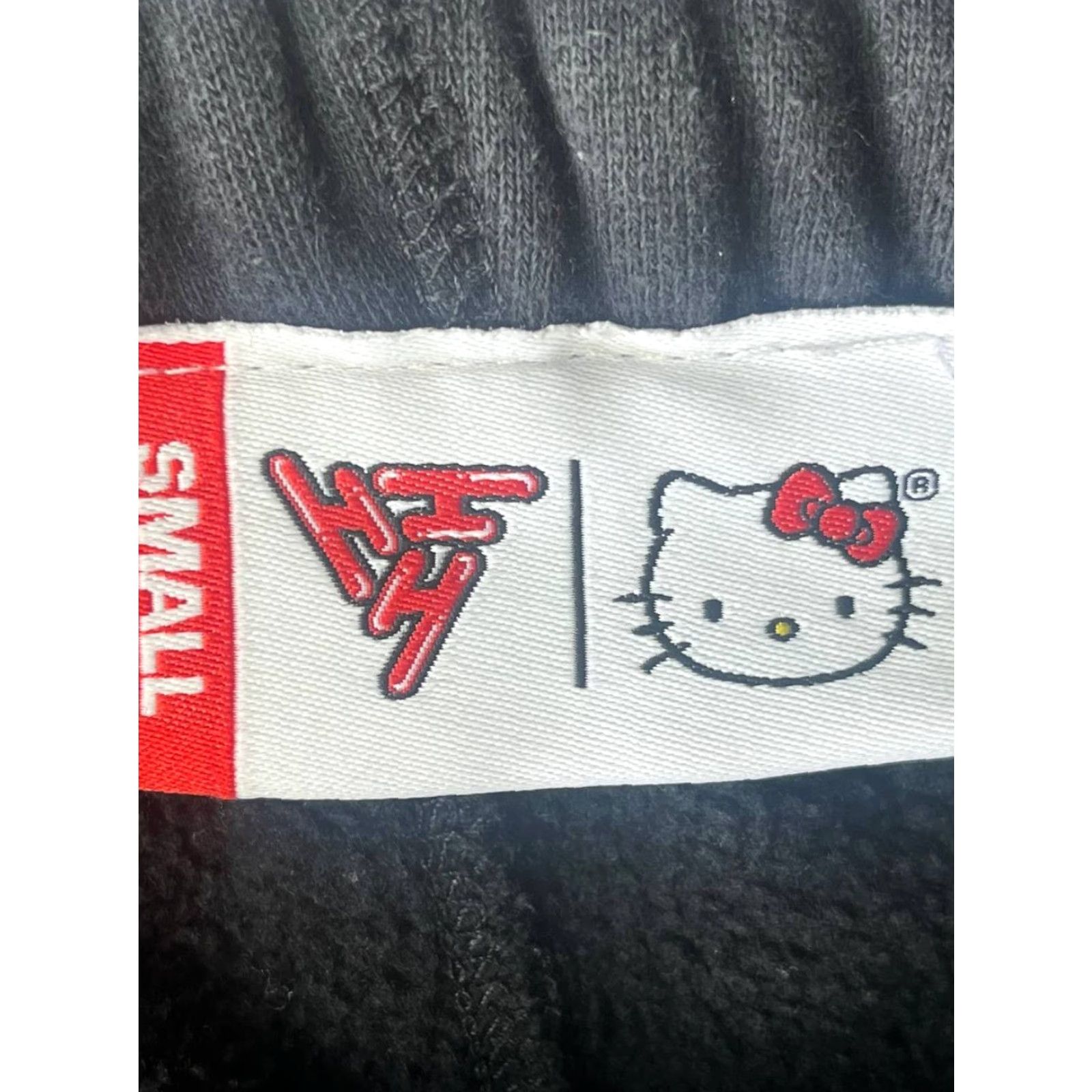 Vintage HHH Hello Kitty Sweatpants Women Black Size Small Jogger Active Gym Running Workout Size 28" / US 6 / IT 42 - 7 Thumbnail