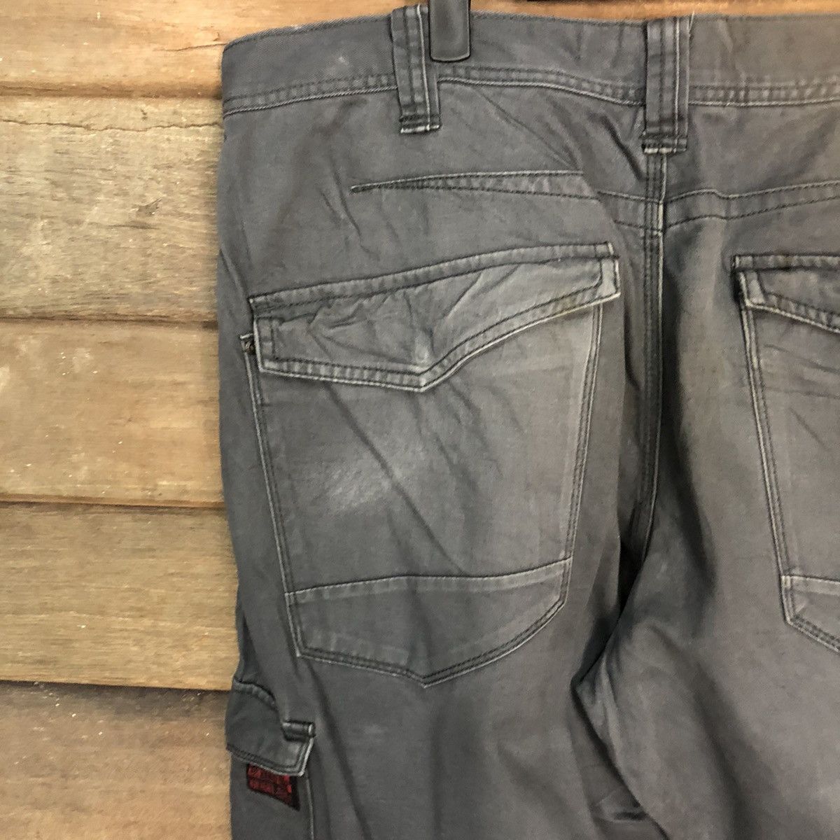 Japanese Brand DL Even River Dark Blue Cargo Multipocket Pants #S2780 Size US 35 - 14 Thumbnail