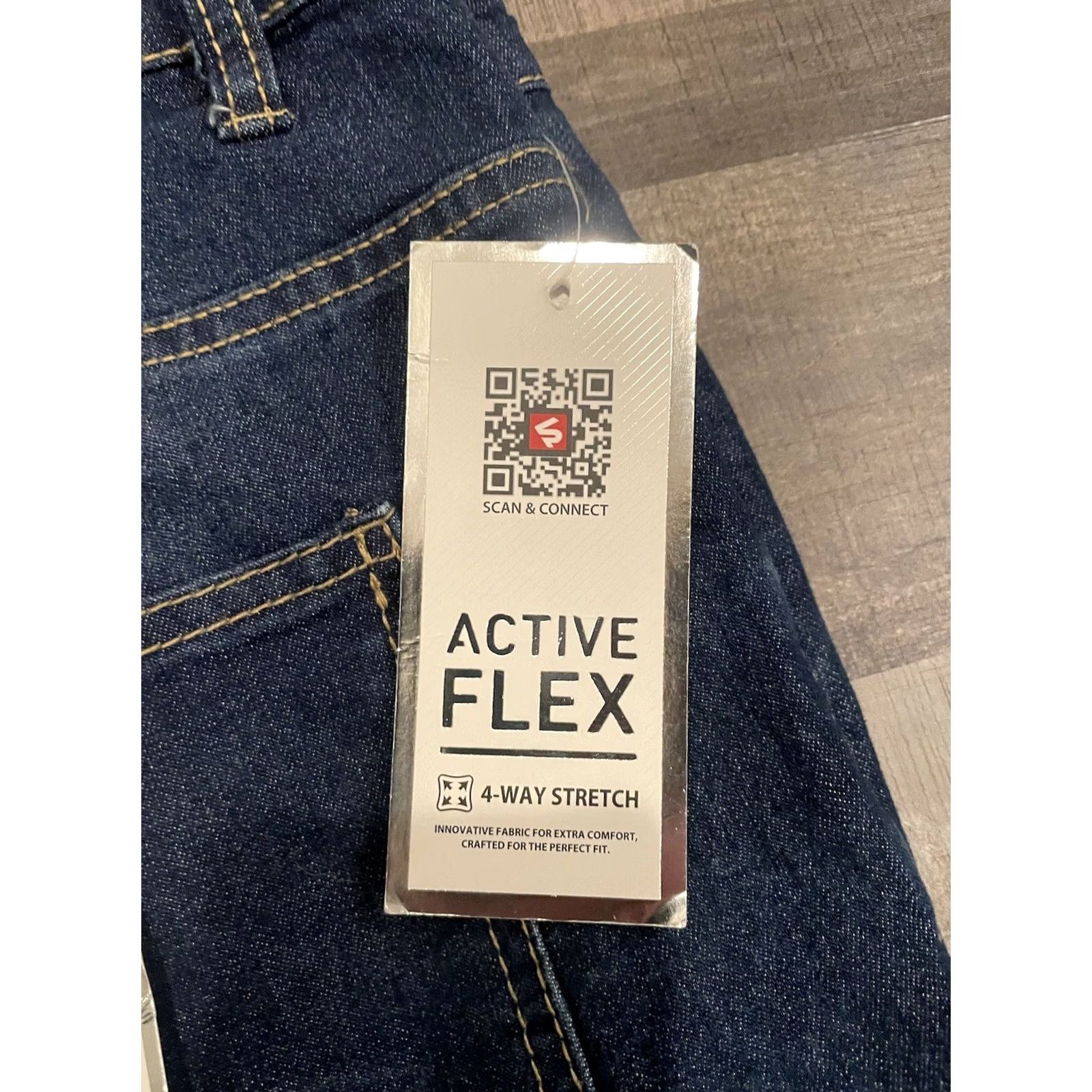Southpole Southpole Jeans Mens Size 44 Blue Stretch Active Flex 44x33 Dark Denim Zip Regular Straight Inseam 33in Men Fade F251 Size US 30 / EU 46 - 5 Thumbnail