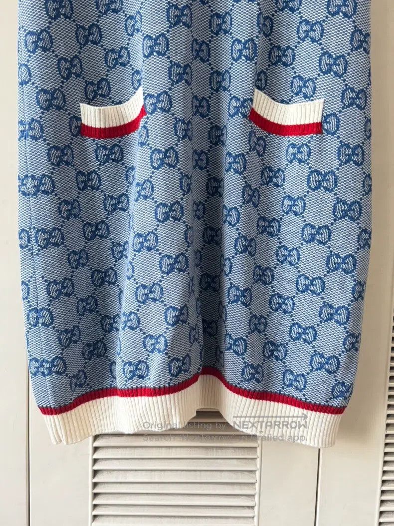 Gucci Gucci Blue full-print bow knitted dress Size XS / US 0-2 / IT 36-38 - 6 Thumbnail