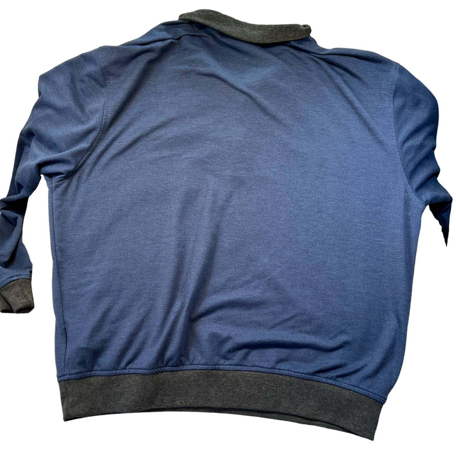 Other Pebble Beach Performance Golf Pullover Men’s L 1/4 Zip Blue Size US L / EU 52-54 / 3 - 3 Thumbnail