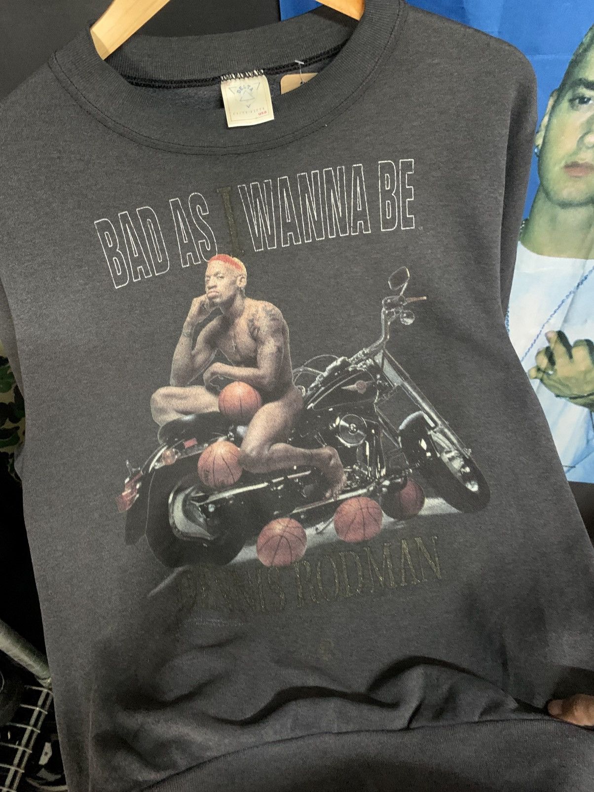 NBA VINTAGE 90s RODMAN “BAD AS I WANNA BE” Size US M / EU 48-50 / 2 - 4 Thumbnail