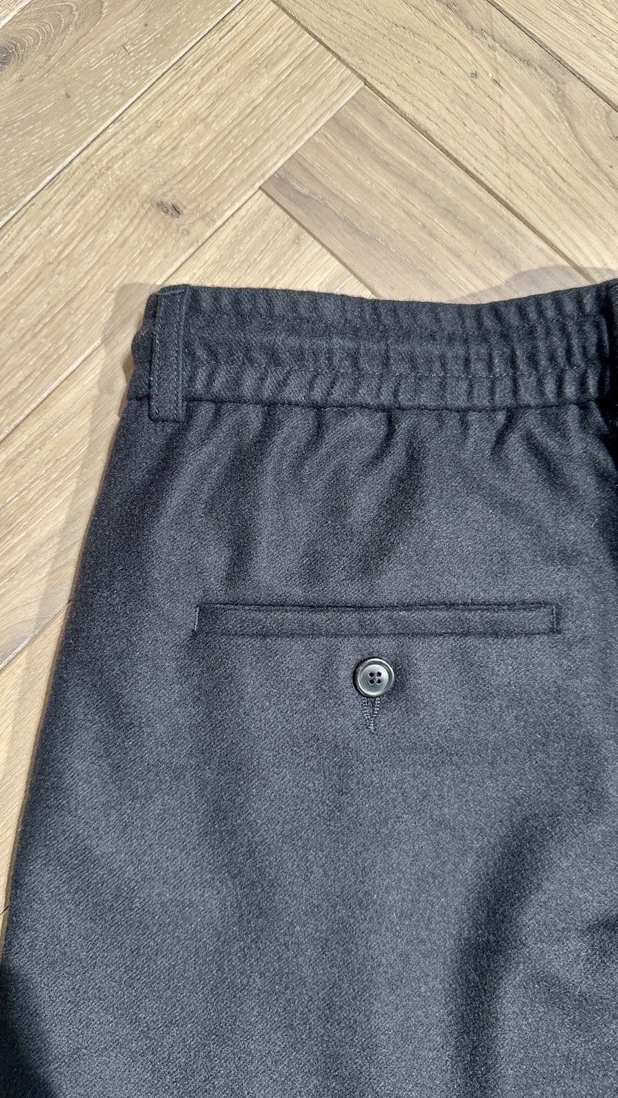 Lownn Lownn Black Wool Cargo Pants Size US 34 / EU 50 - 7 Thumbnail