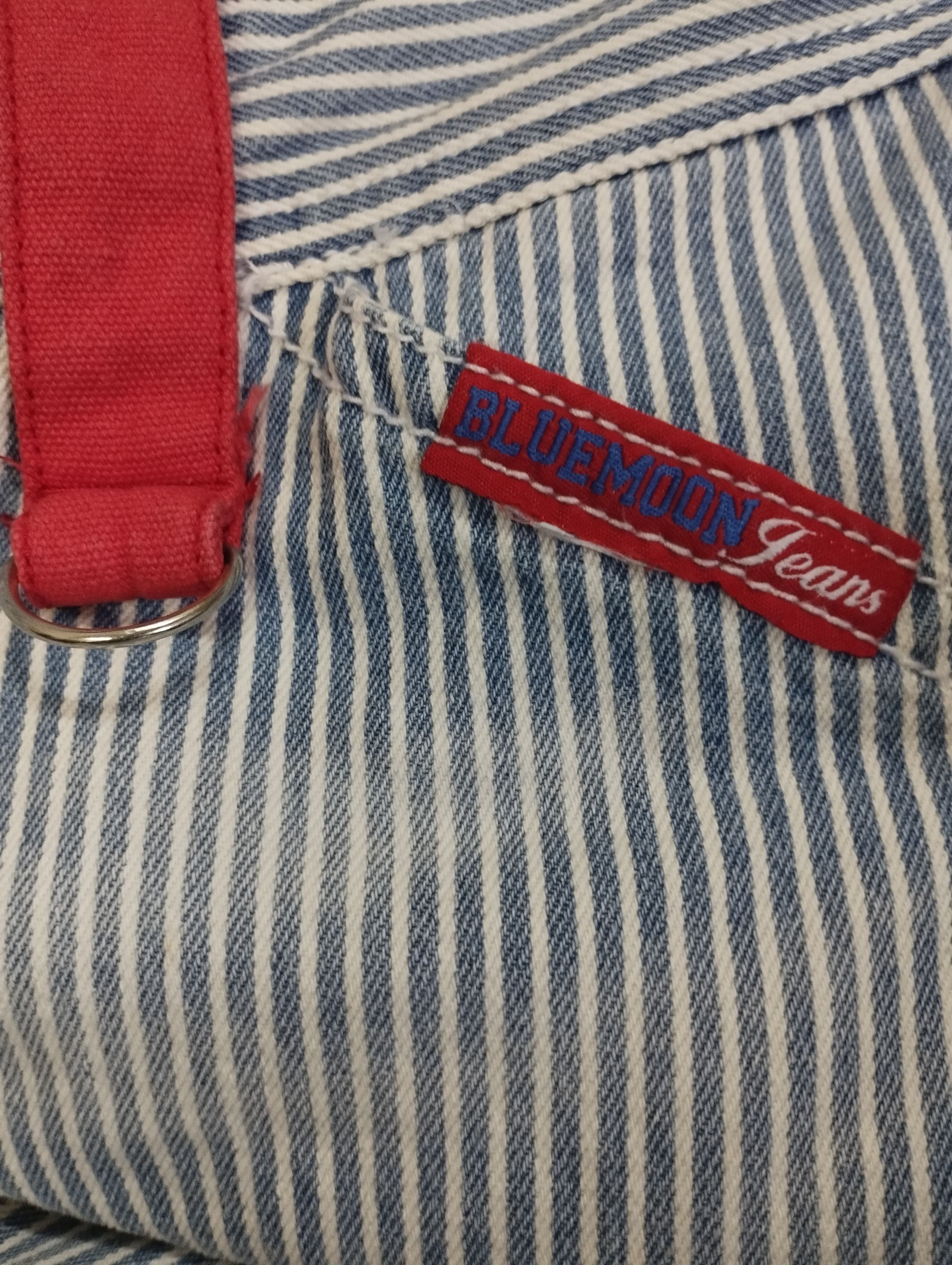 Tete Homme Japan Hickory Stripe Embroidery Cargo Blue Moon Blue Jeans Size US 32 / EU 48 - 10 Thumbnail
